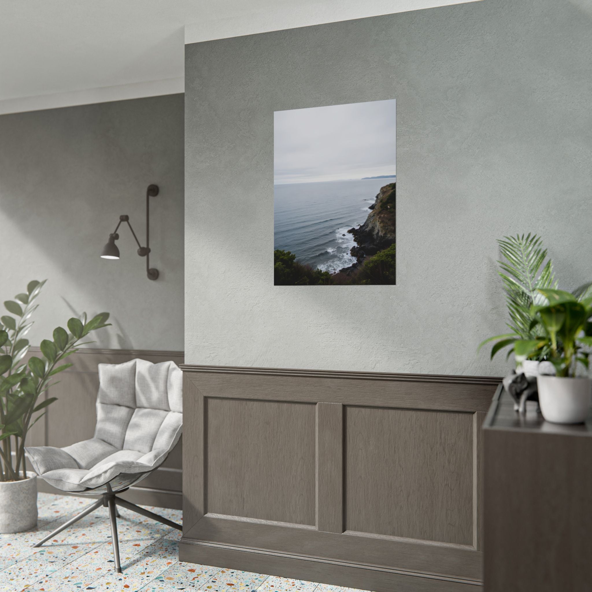 Dawn on the ocean Wall Art Print - Poster