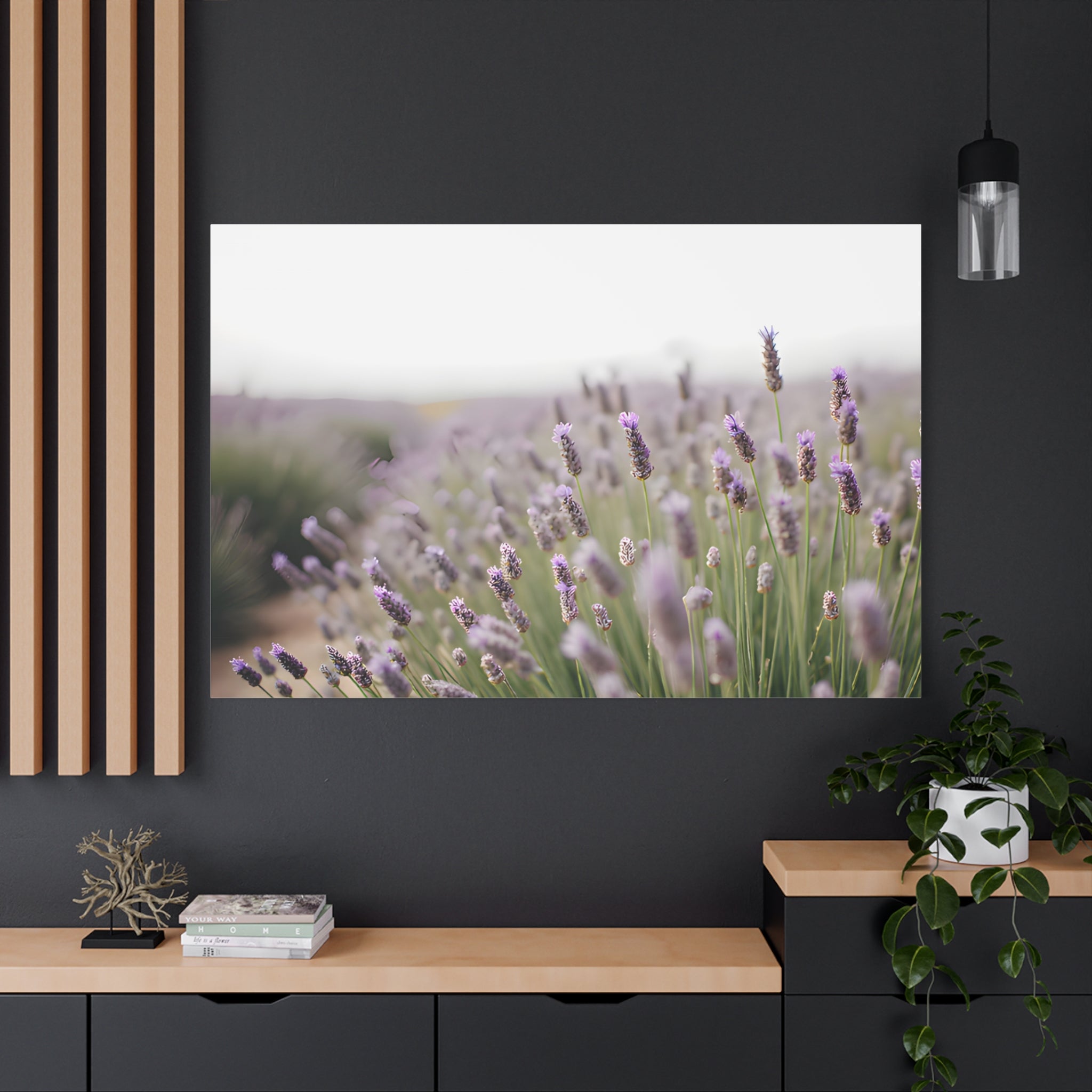Lavender Field Wall Art – Stretched Canvas