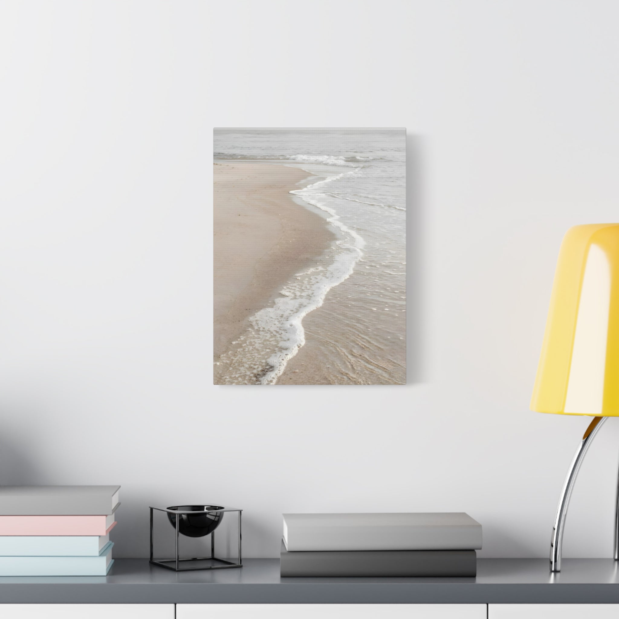 Seaside Shoreline Canvas Print - Tranquil Beach Wall Art