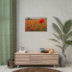 Poppy Field Art Poster - Rolled Floral Wall Print for Home & Office
