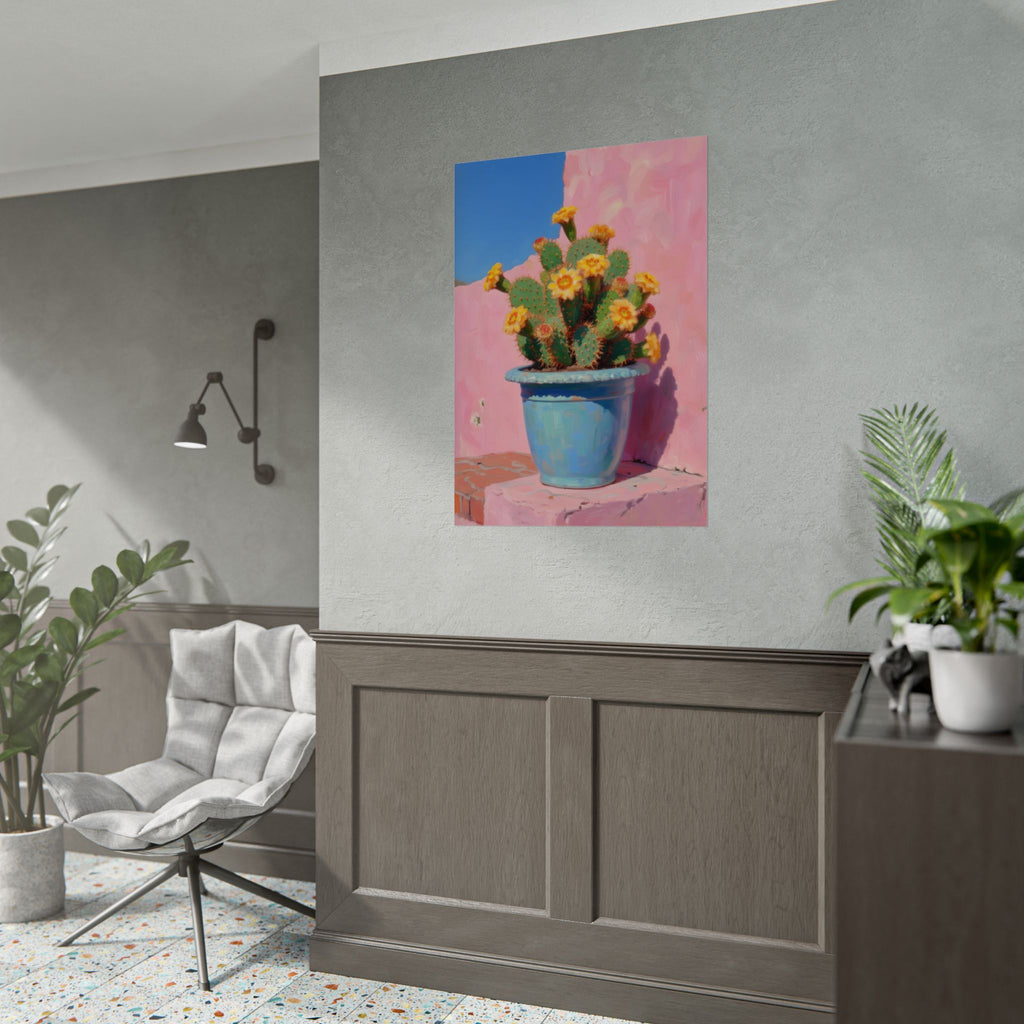 Cactus Pink Wall Art -  Poster