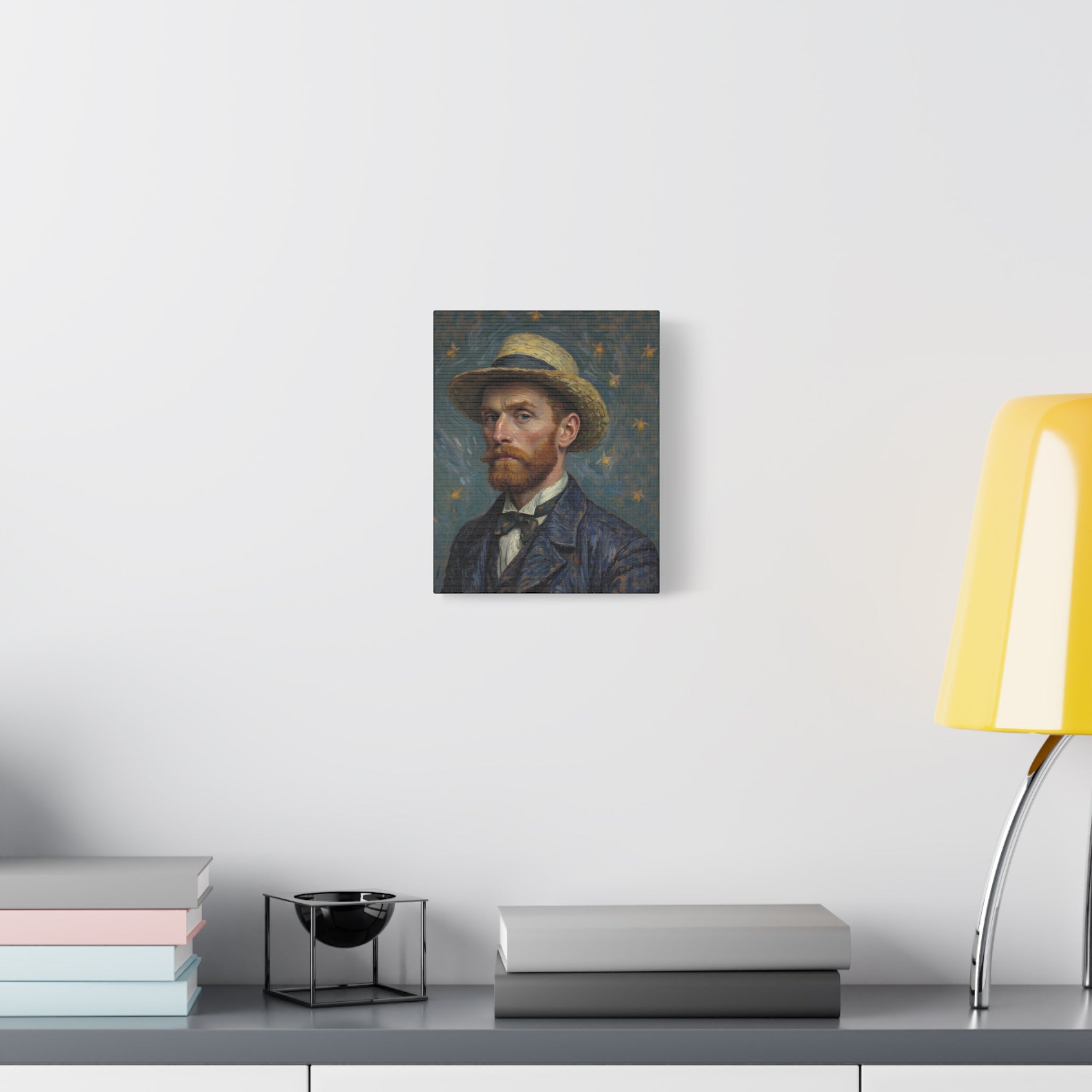 Van Gogh Style Self-Portrait Canvas Print - Matte Stretched Wall Art