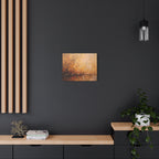 Golden Meadow Abstract Wall Art - Stretched Canvas