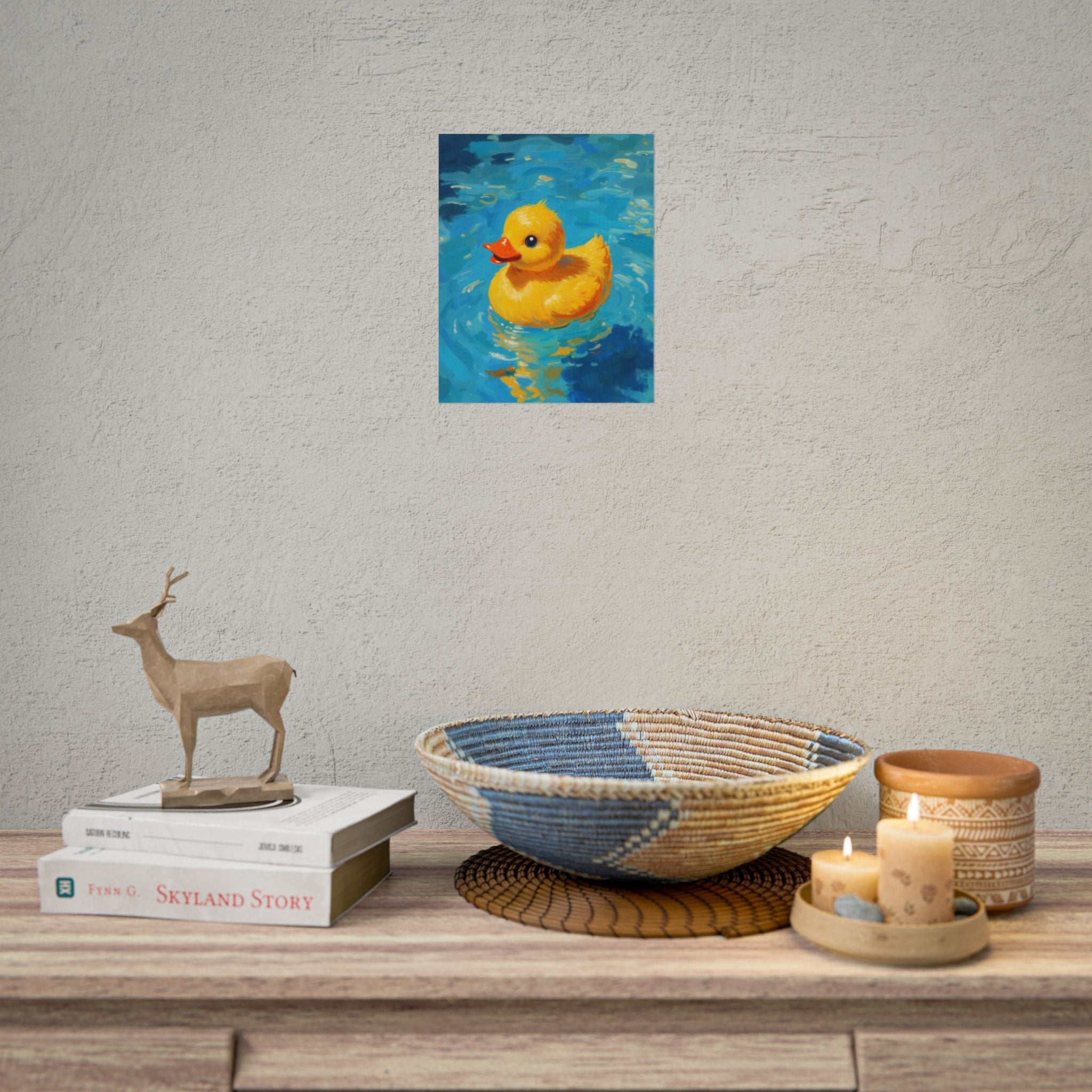 Rubber Duck Poster — Leuke Gele Eend Muurkunst, Kinderkamerdecoratie