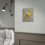 Goldfinch Art Poster - Yellow Songbird Print for Nature Lovers