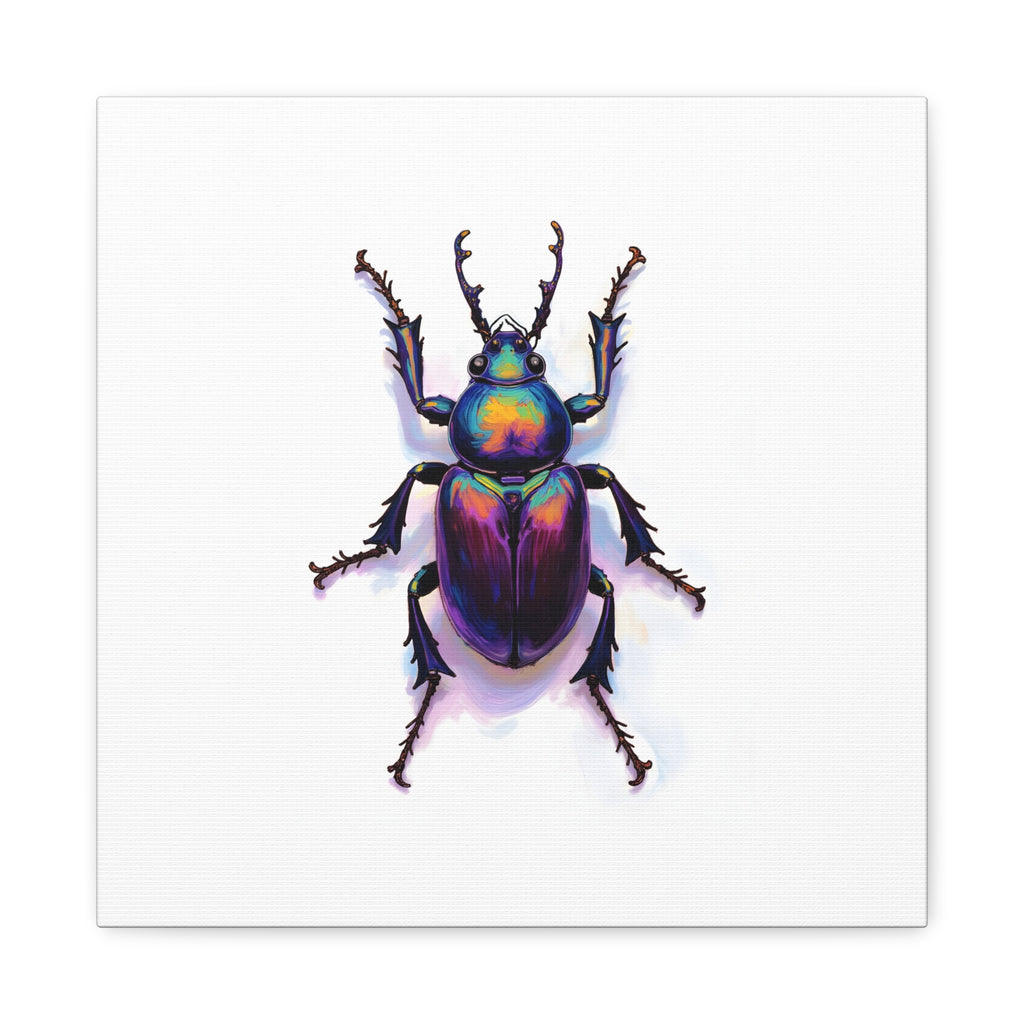 Iridescent Beetle Wall Art – Stretched Canvas