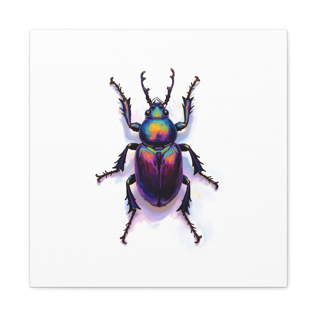 Iridescent Beetle Wall Art – Stretched Canvas