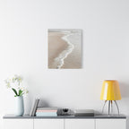 Kustlijn Canvas Print - Rustige Strand Muurkunst