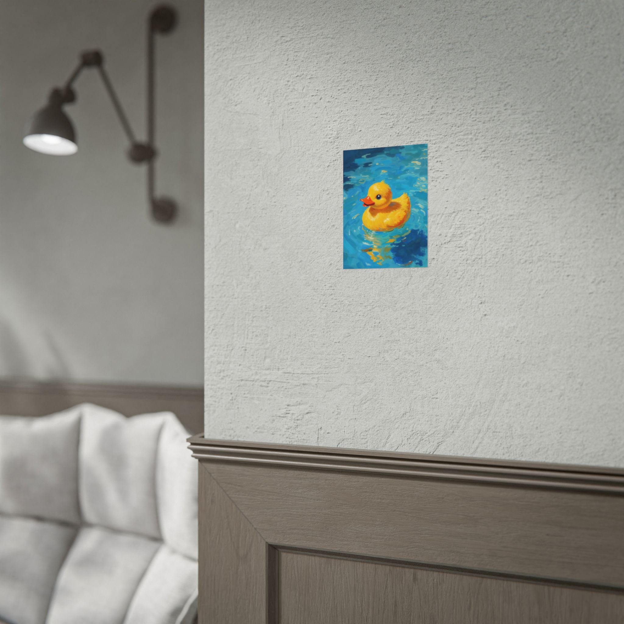 Rubber Duck Poster — Leuke Gele Eend Muurkunst, Kinderkamerdecoratie