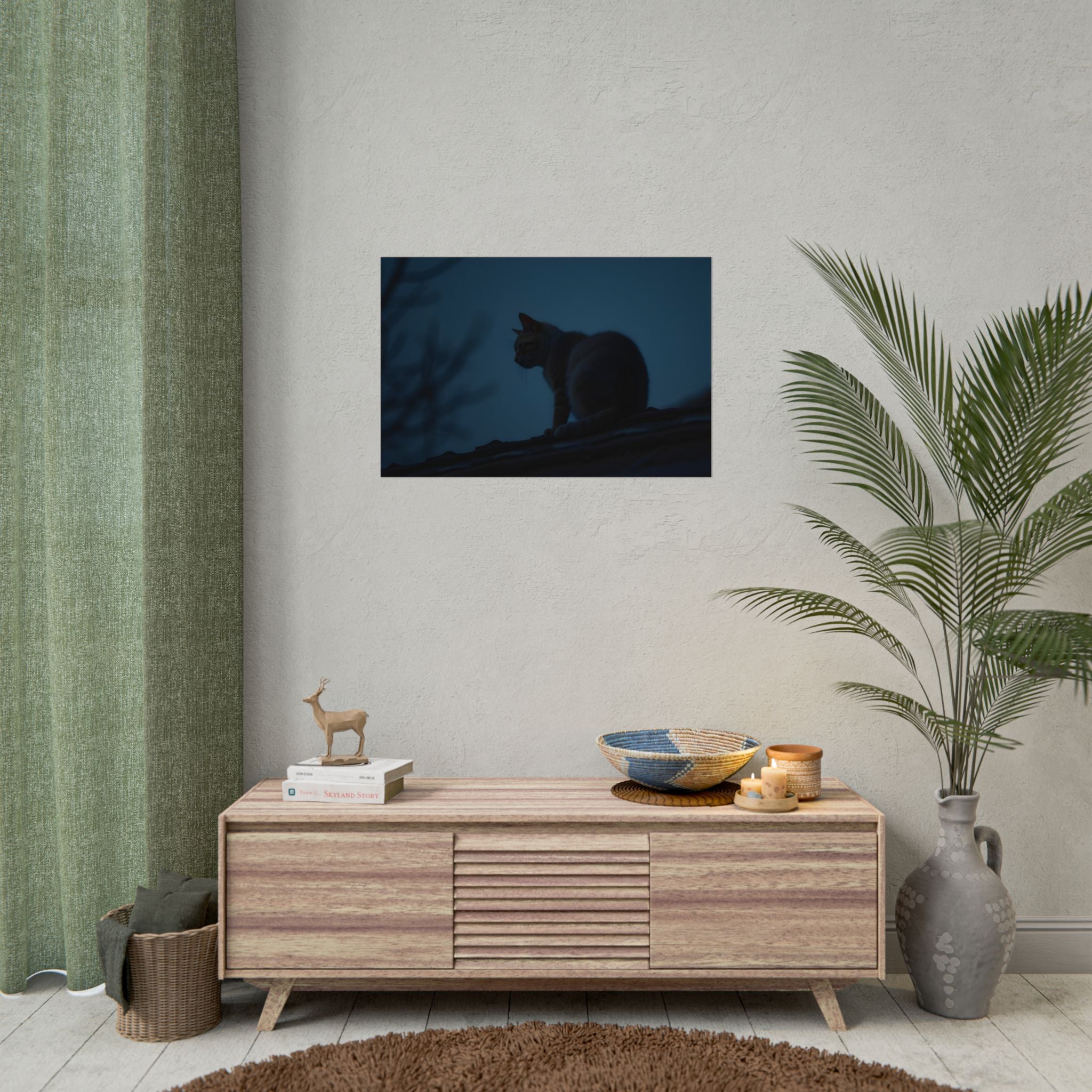 Nightwatch Cat Wall Art - Poster