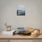 Foggy Coastal Cliff Wall Art  - Poster