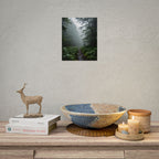 Misty Forest Path  Stretched Wall Art - Poster