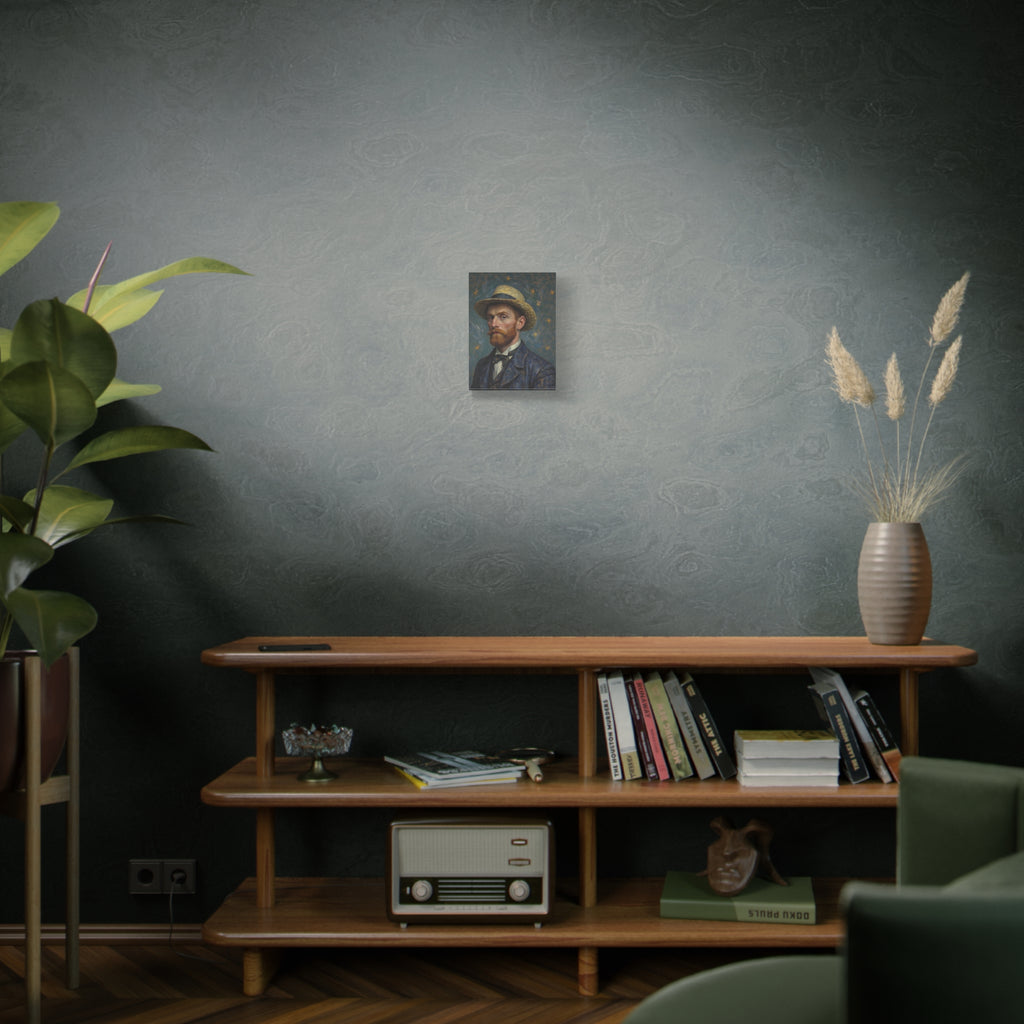 Van Gogh Style Self-Portrait Canvas Print - Matte Stretched Wall Art