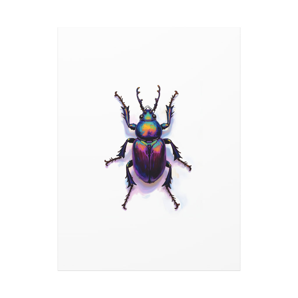 Iridescent Beetle Wall Art – Stretched Canvas