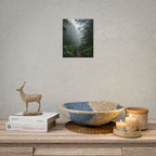 Misty Forest Path  Stretched Wall Art - Poster