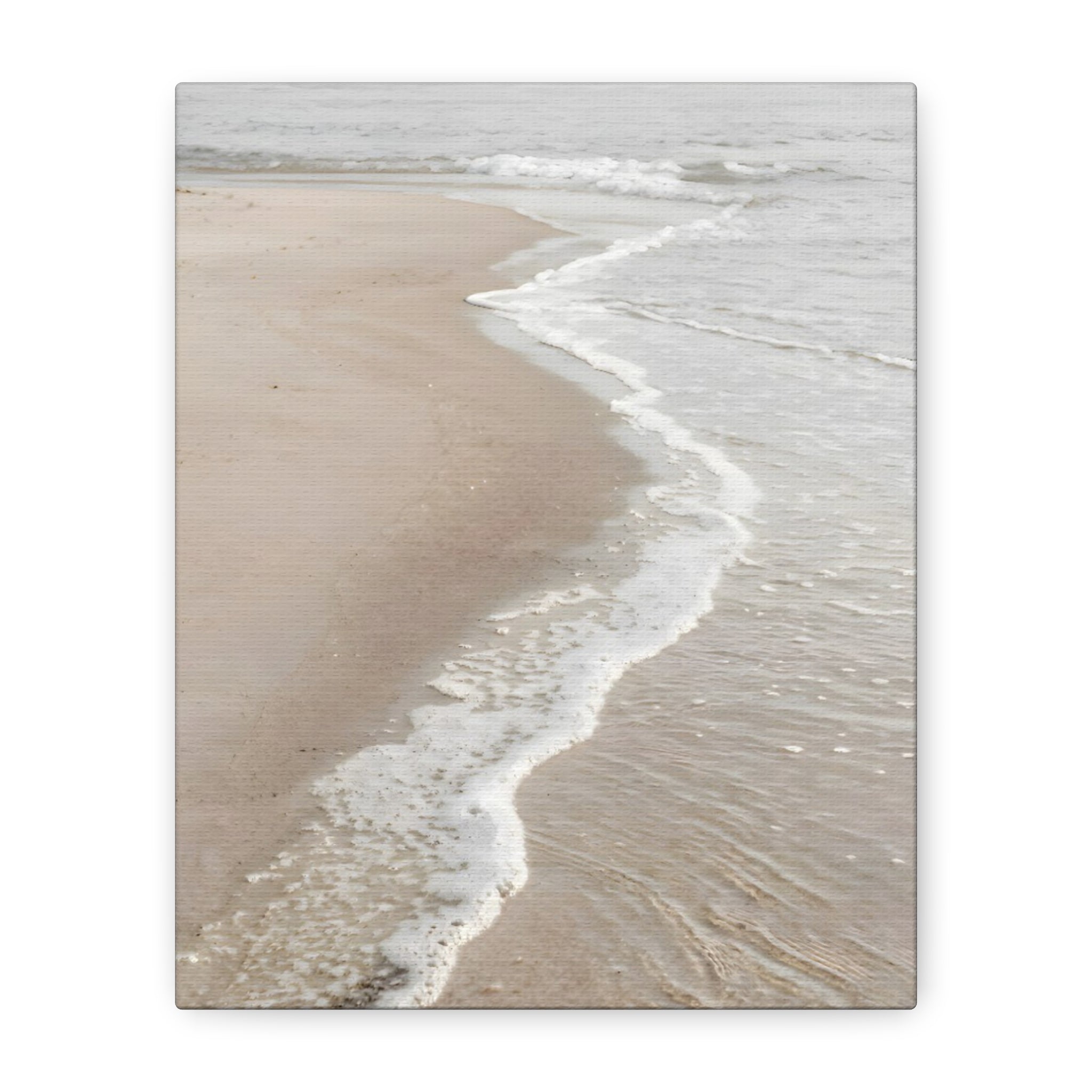 Seaside Shoreline Canvas Print - Tranquil Beach Wall Art