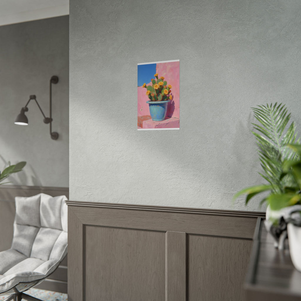 Cactus Pink Wall Art -  Poster