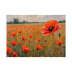 Poppy Field Art Poster - Rolled Floral Wall Print for Home & Office