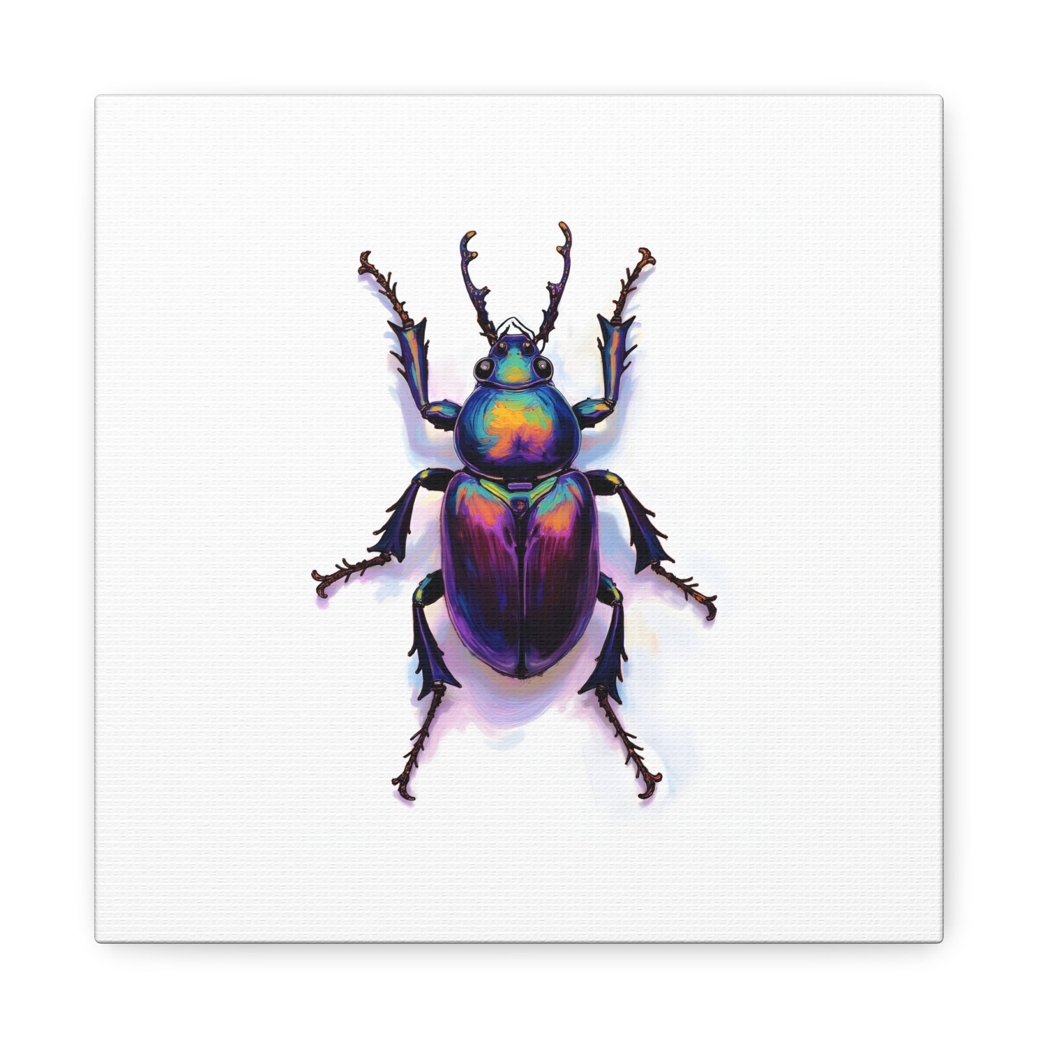 Iridescent Beetle Wall Art – Stretched Canvas