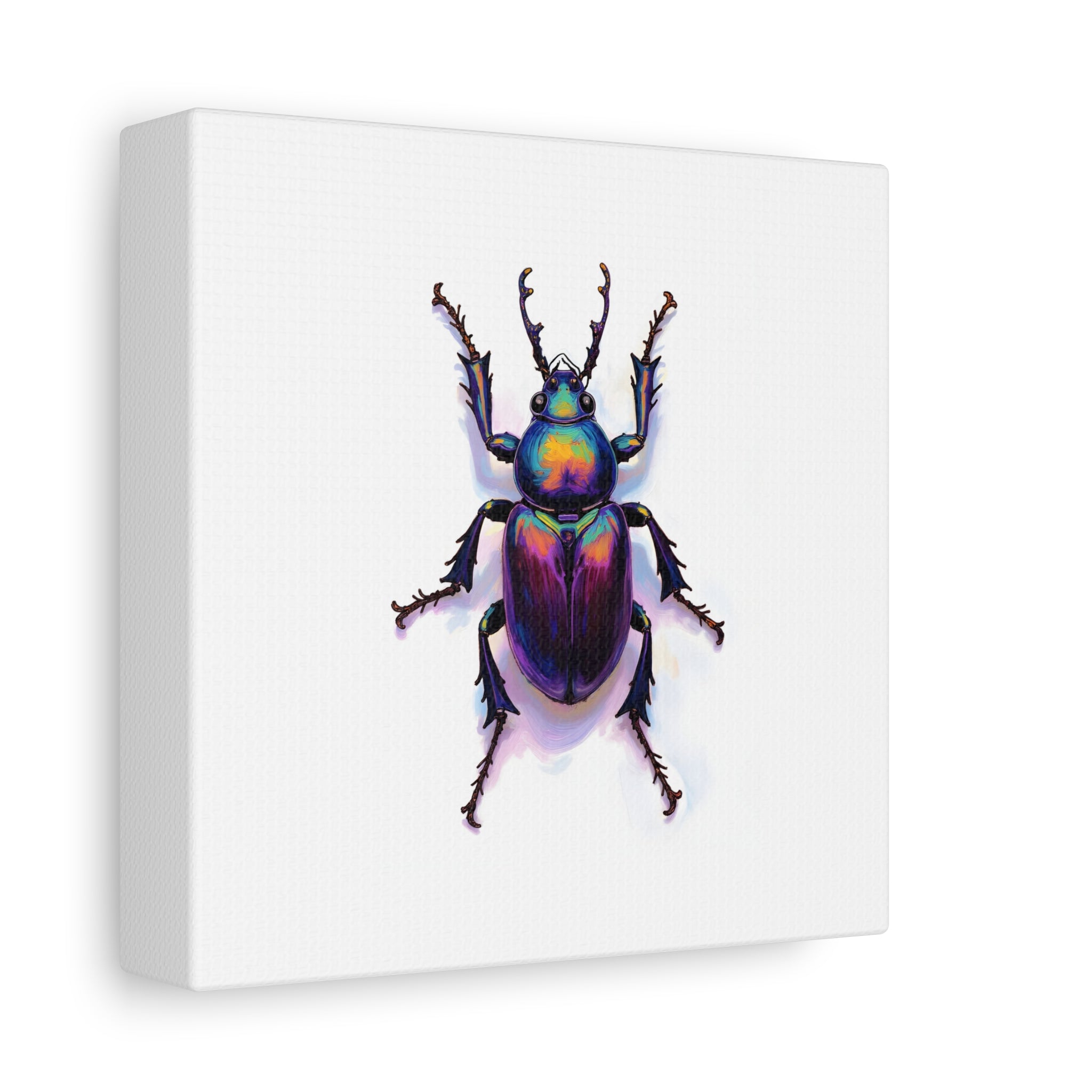 Iridescent Beetle Wall Art – Stretched Canvas