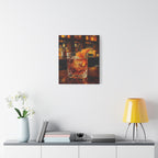 Whisky on Ice Wall Art -  Bar & Home Decor - Stretched Canvas