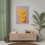 Citrus Slice - Stacked Lemon Wall Art - Stretched Poster
