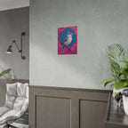 Blue jay on a holly branch Wall Art - Poster