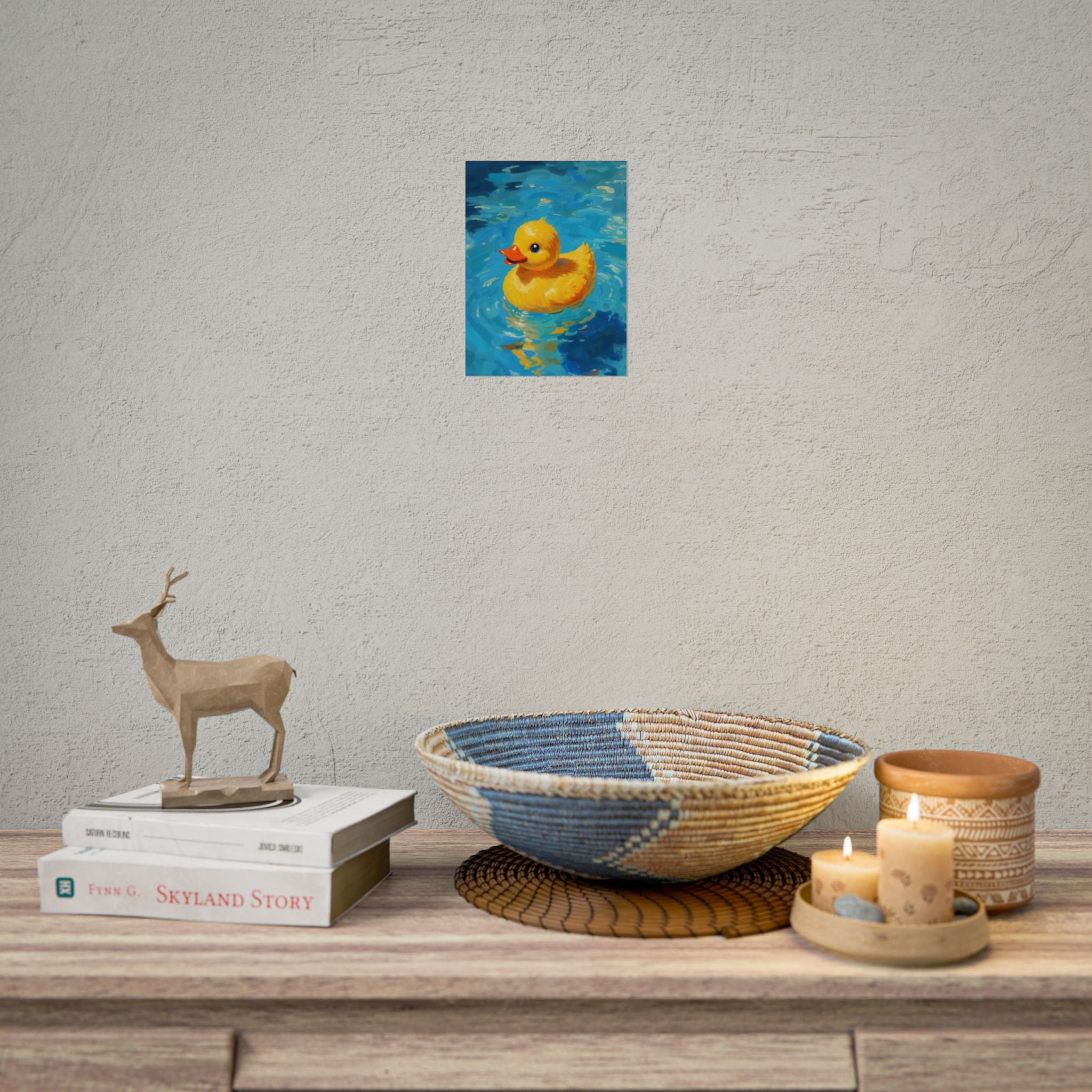 Rubber Duck Poster — Leuke Gele Eend Muurkunst, Kinderkamerdecoratie