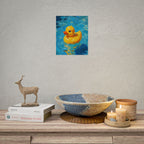 Rubber Duck Poster — Cute Yellow Duckling Wall Art, Nursery & Kids Room Decor