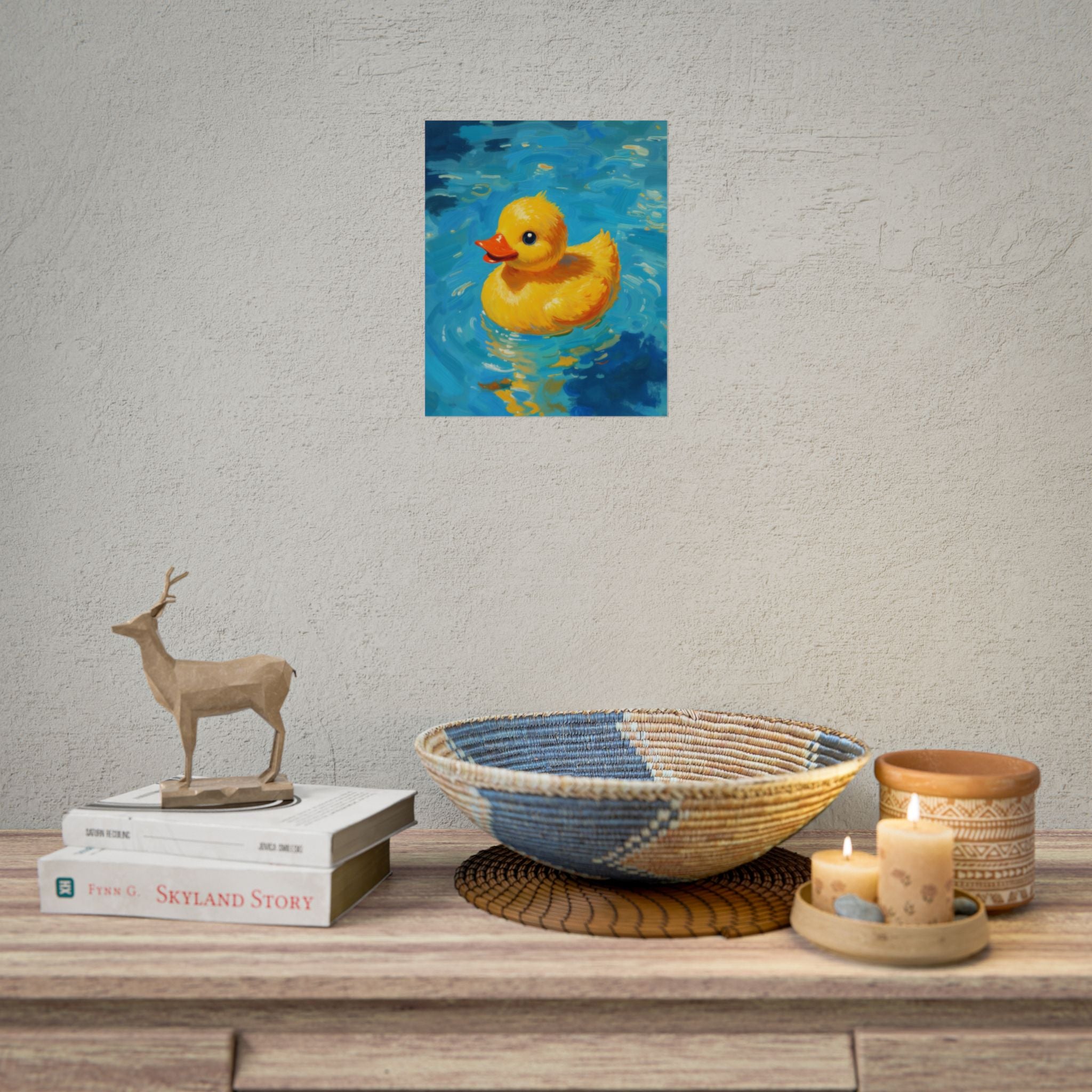 Rubber Duck Poster — Leuke Gele Eend Muurkunst, Kinderkamerdecoratie