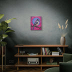 Buntes Meise-Vogel-Leinwandbild – matte Keilrahmenleinwand