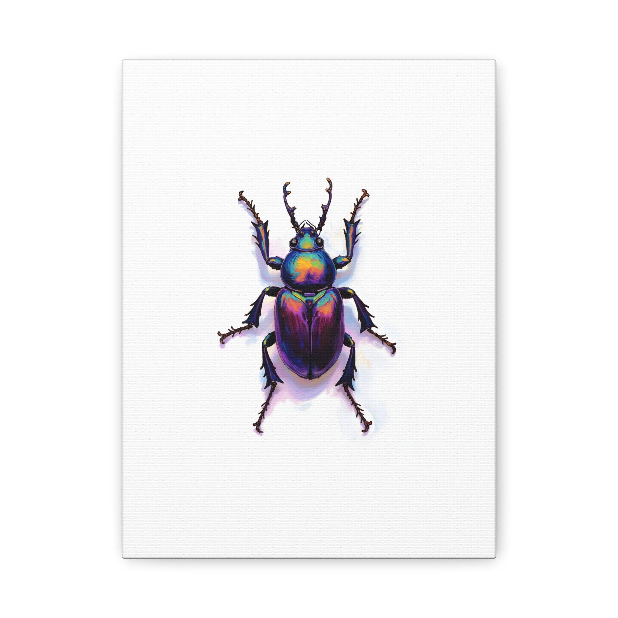 Iridescent Beetle Wall Art – Stretched Canvas