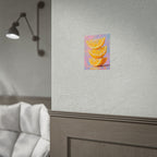 Citrus Slice - Stacked Lemon Wall Art - Stretched Poster