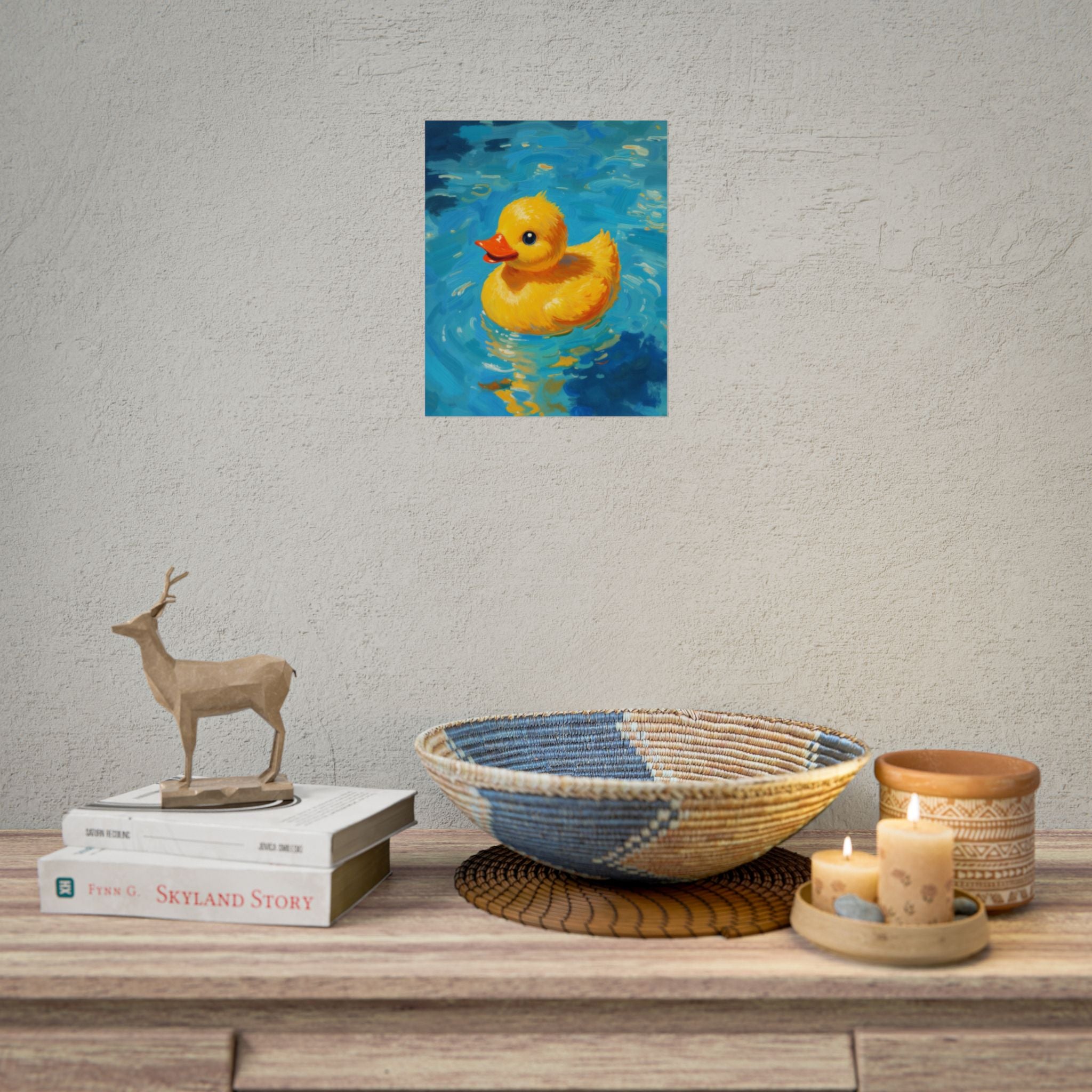 Rubber Duck Poster — Leuke Gele Eend Muurkunst, Kinderkamerdecoratie
