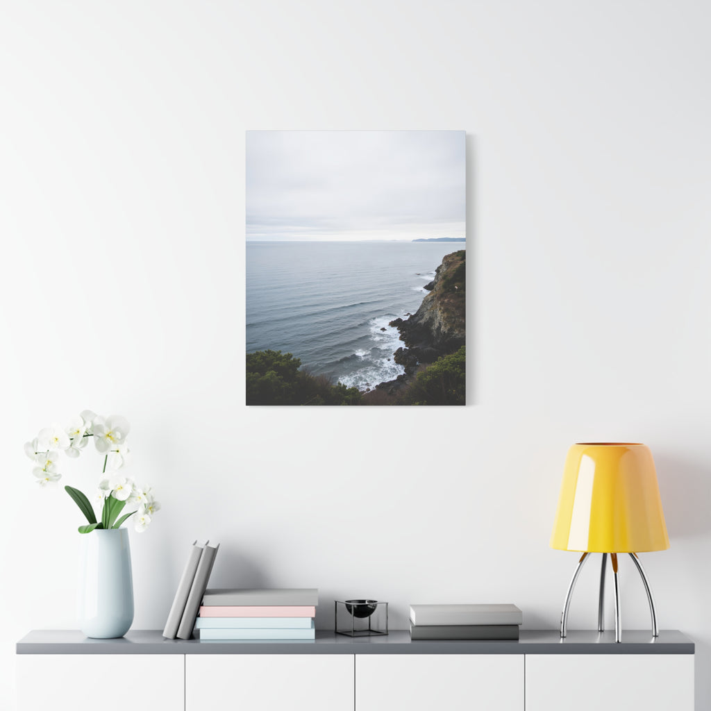 Dawn on the ocean Wall Art on Stretched Canvas