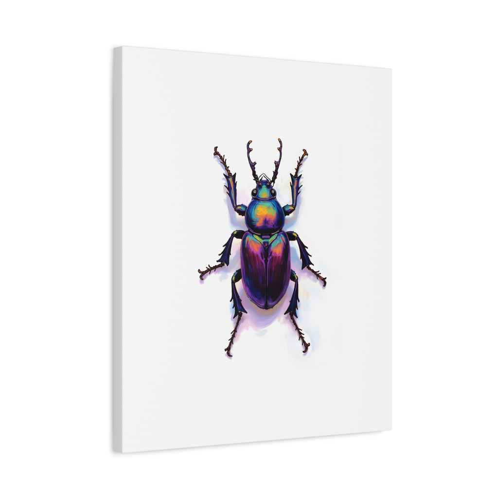 Iridescent Beetle Wall Art – Stretched Canvas