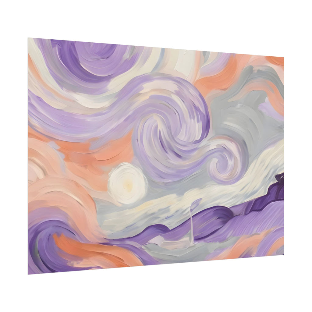 Swirling Pastel Sky Poster