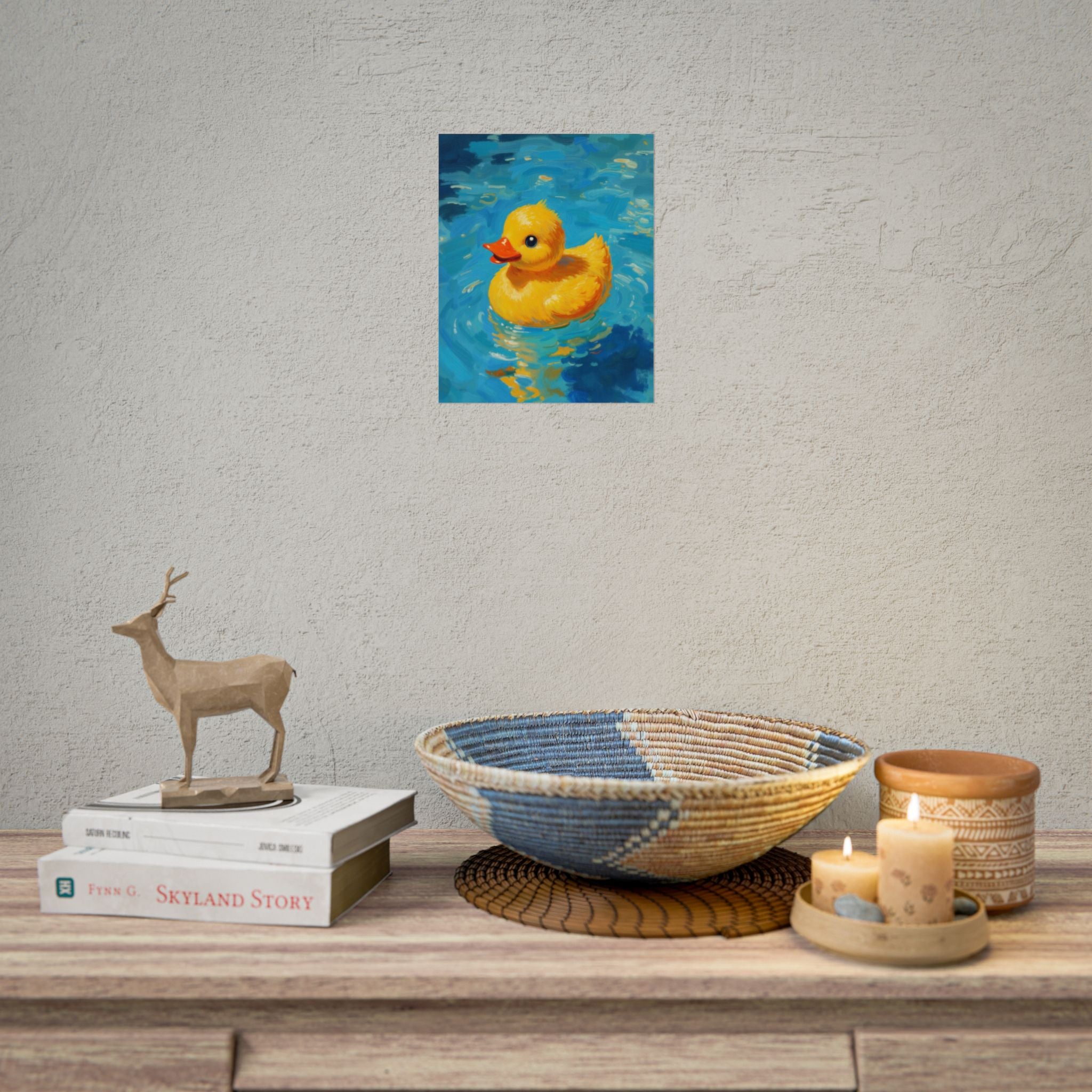 Rubber Duck Poster — Leuke Gele Eend Muurkunst, Kinderkamerdecoratie