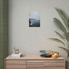 Foggy Coastal Cliff Wall Art  - Poster