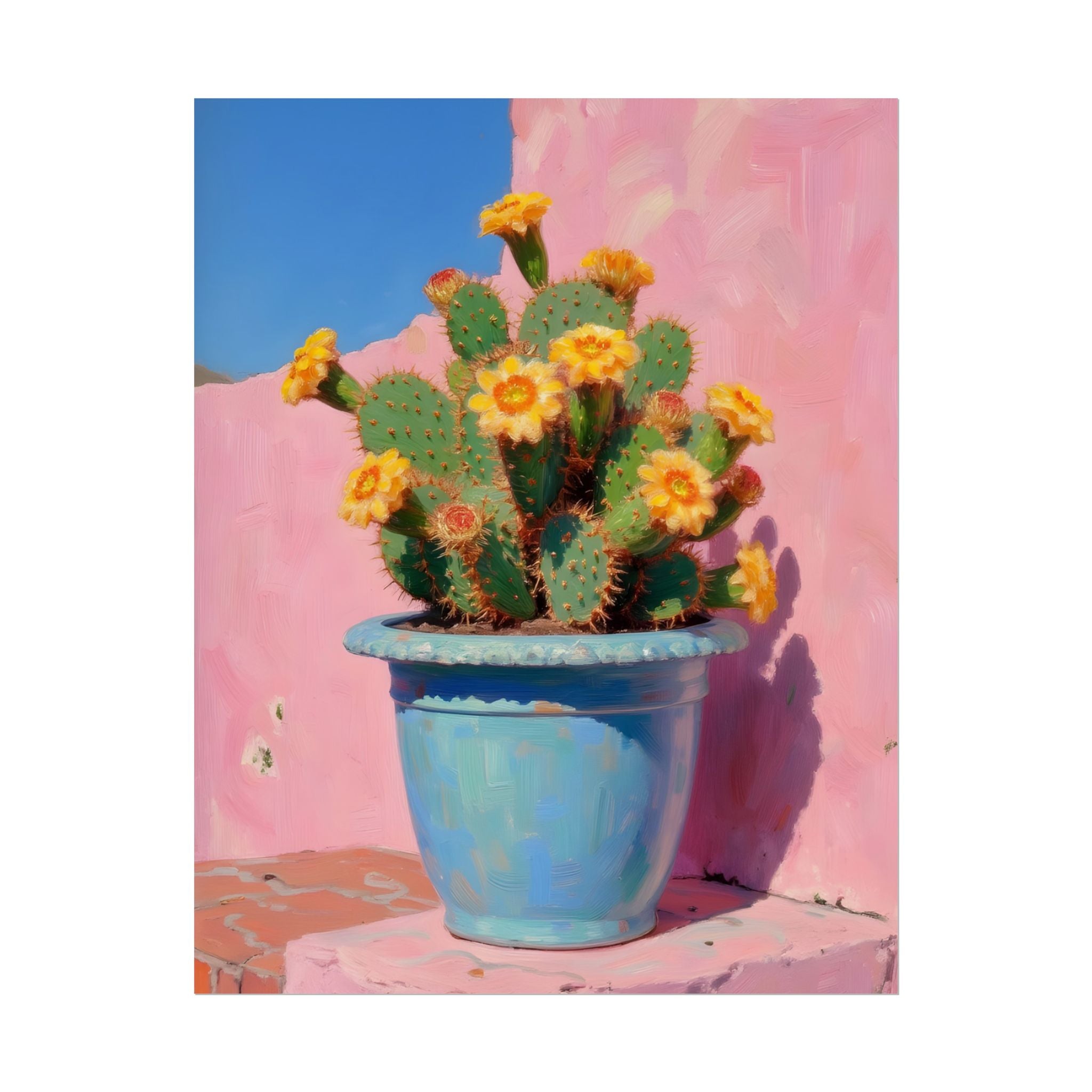 Cactus Pink Wall Art -  Poster