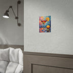 Colorful martini glass with lemon and olive Wall Art - Poster