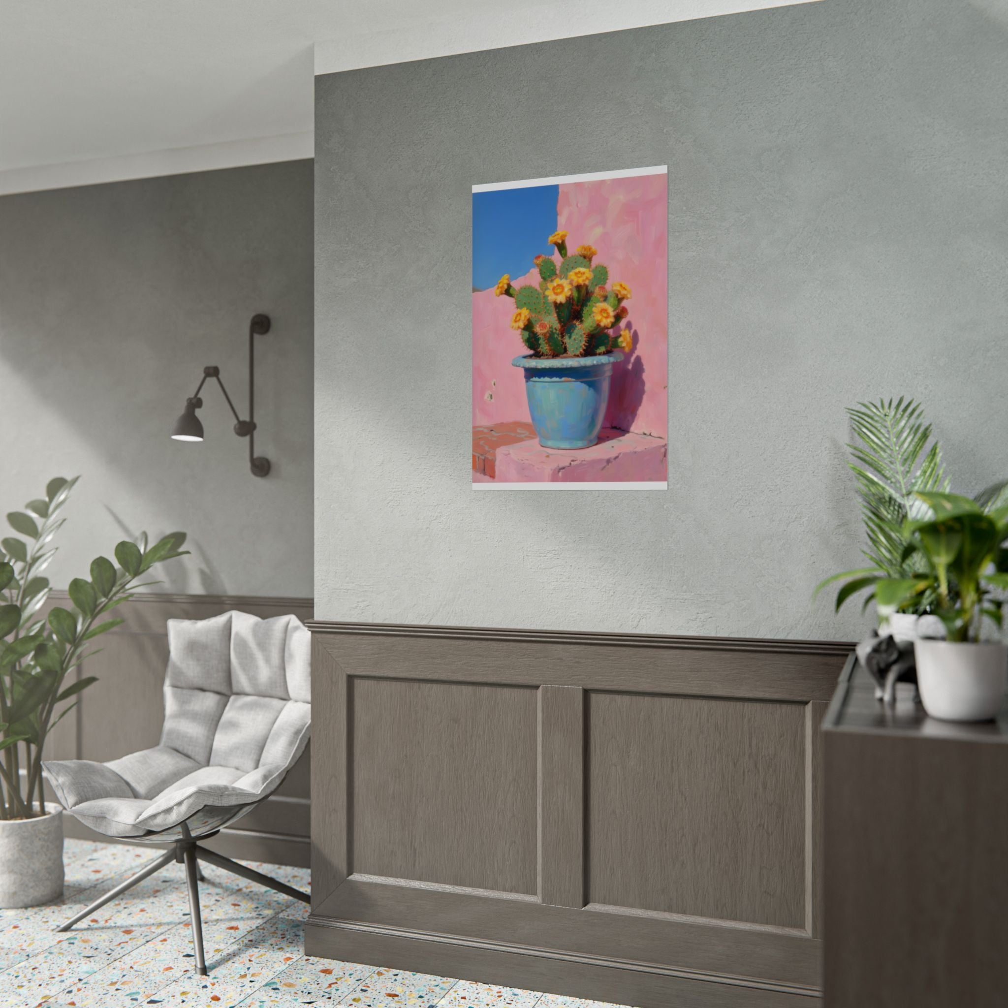 Cactus Pink Wall Art -  Poster