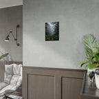 Misty Forest Path  Stretched Wall Art - Poster