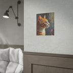Orange tabby Cat  Oil Brushstroke Rolled Poster