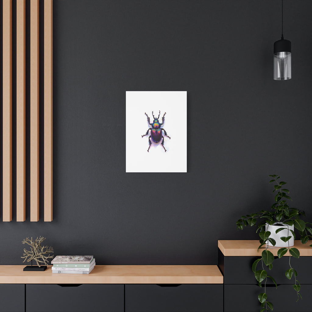 Iridescent Beetle Wall Art – Stretched Canvas