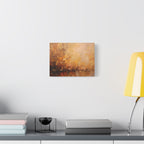 Golden Meadow Abstract Wall Art - Stretched Canvas