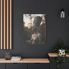 Nefertiti Bronze Statue Wall Art - Egyptian Sculpture Photography - Queen of Egypt - Stretched Canvas