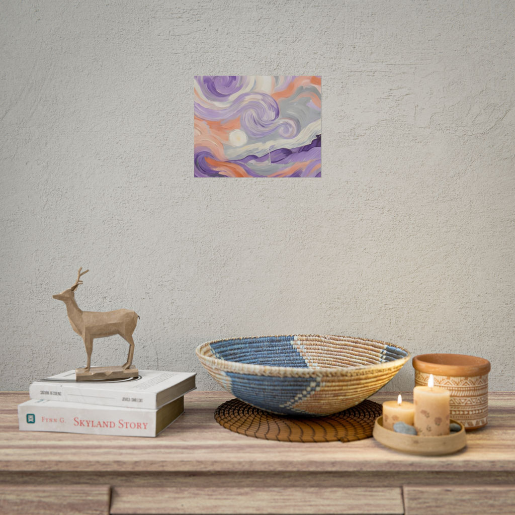 Swirling Pastel Sky Poster