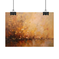 Golden Meadow Abstract Wall Art - Poster