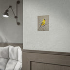 Goldfinch Art Poster - Yellow Songbird Print for Nature Lovers